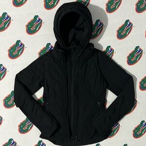 Women's Lululemon Puffer Jacket Removable Hood Sweater Hoodie Size Small